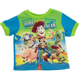 Y2K Kids Disney Toy Story Short Sleeve T-Shirt Size 4T